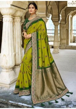 Green  Saree Dola Silk